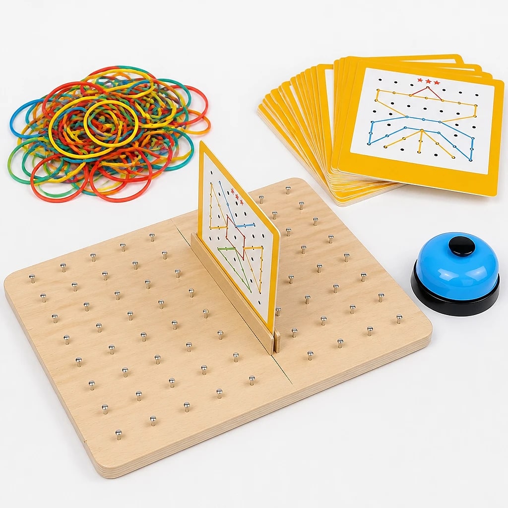Geoboard in Legno Montessori