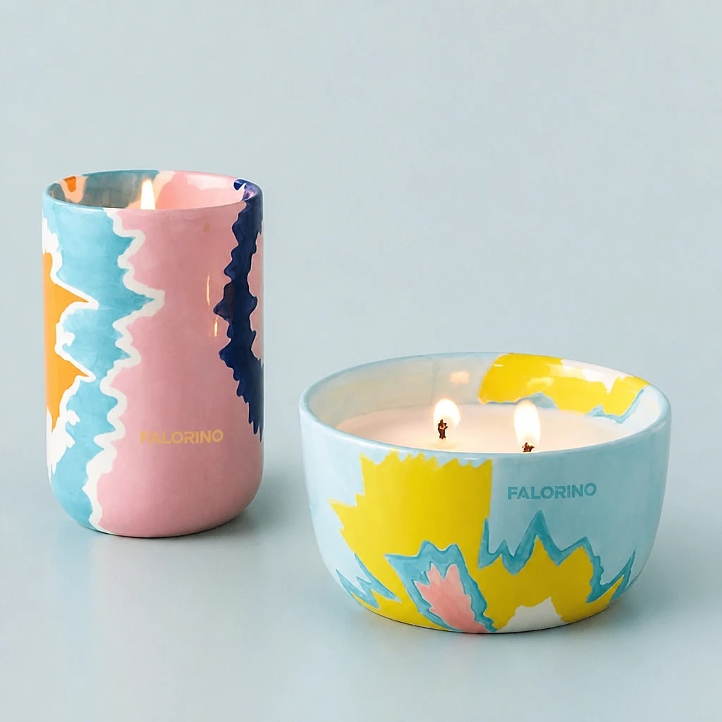 Set Candele Profumate in Ceramica