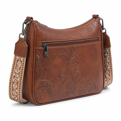 Borsa a Tracolla Donna Goffrata