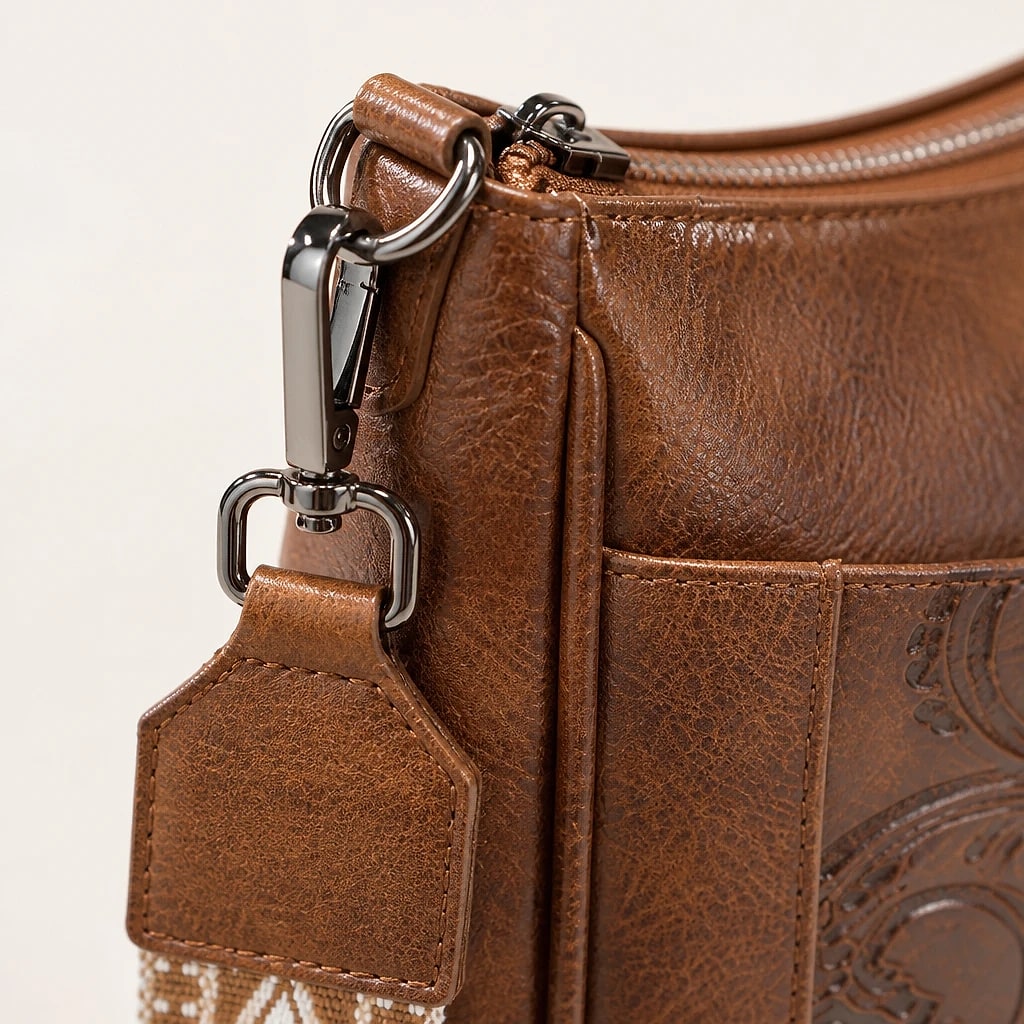 Borsa a Tracolla Donna Goffrata