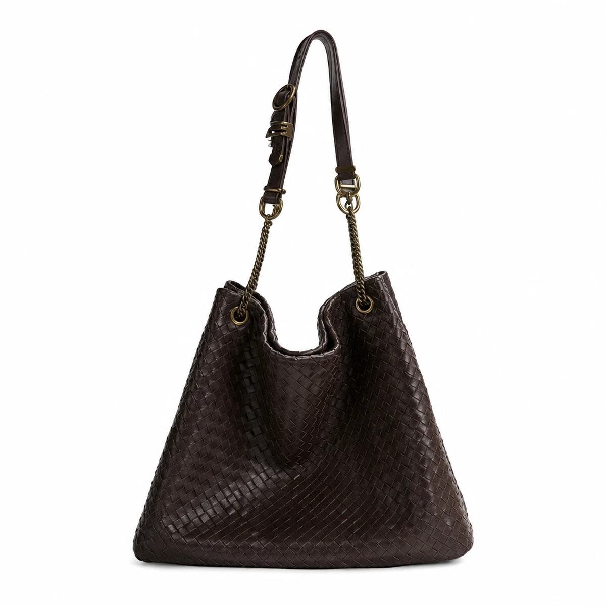 Borsa Hobo Pelle Intrecciata Donna
