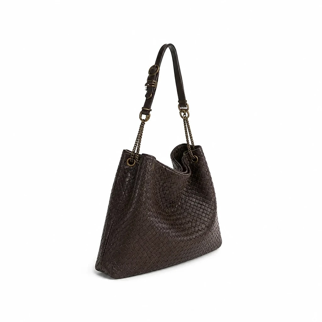 Borsa Hobo Pelle Intrecciata Donna