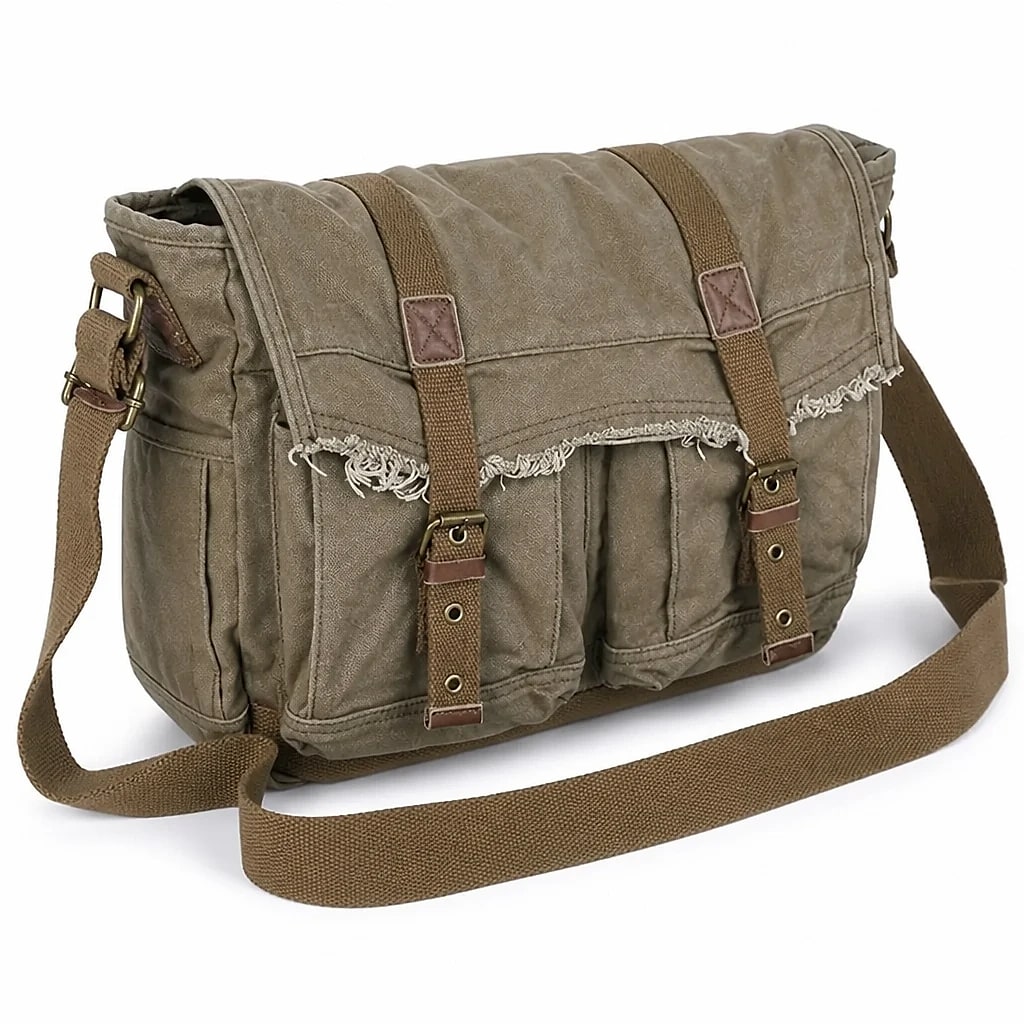 Borsa Messenger Canvas Vintage