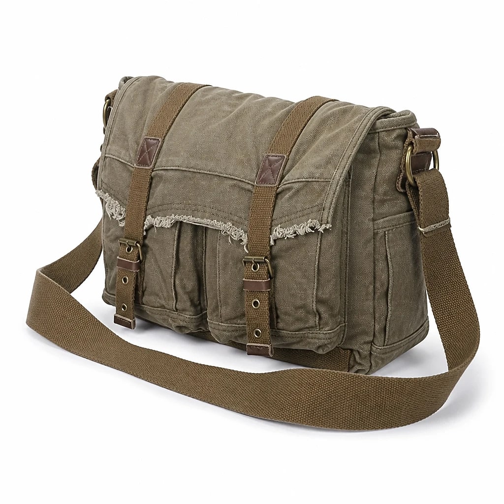 Borsa Messenger Canvas Vintage