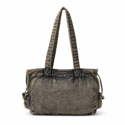 Borsa Tote in Denim Lavato