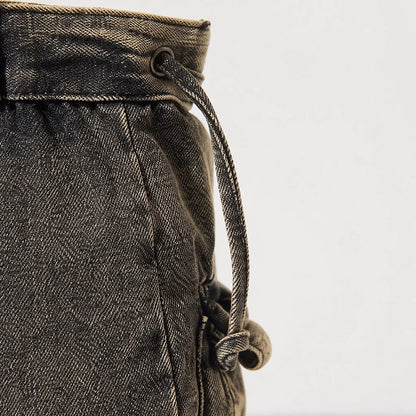 Borsa Tote in Denim Lavato