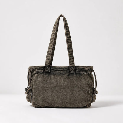 Borsa Tote in Denim Lavato