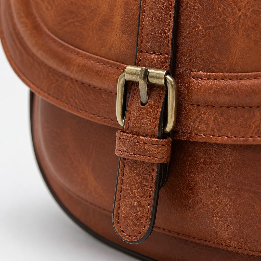 Borsa Tracolla Saddle in Ecopelle