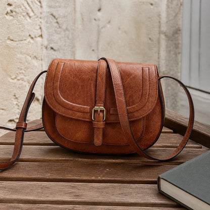Borsa Tracolla Saddle in Ecopelle