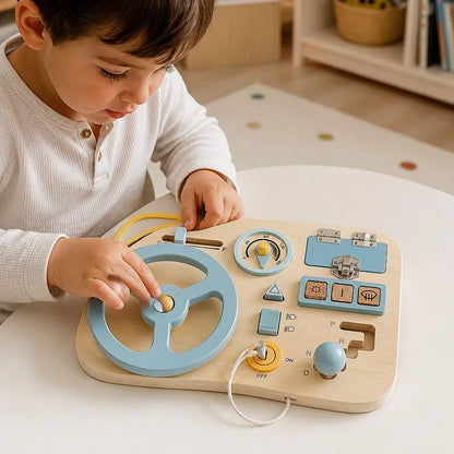 Busy Board in Legno Montessori