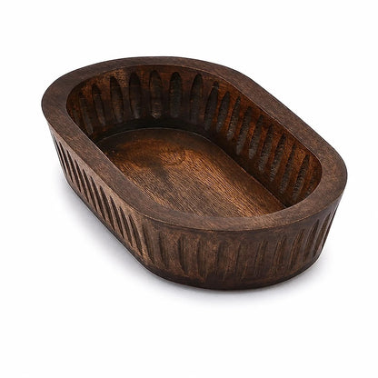 Ciotola Decorativa Legno di Mango Ovale