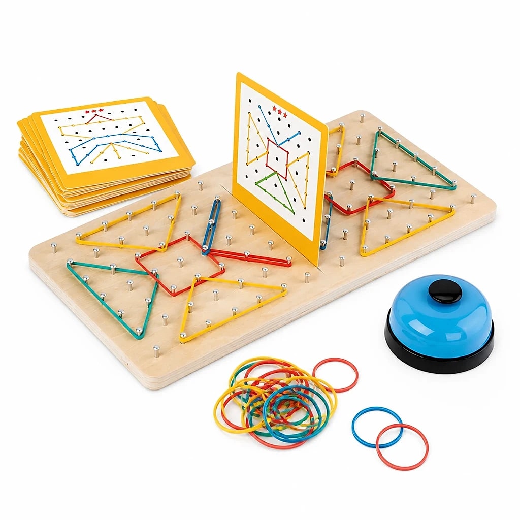 Geoboard in Legno Montessori