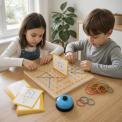Geoboard in Legno Montessori