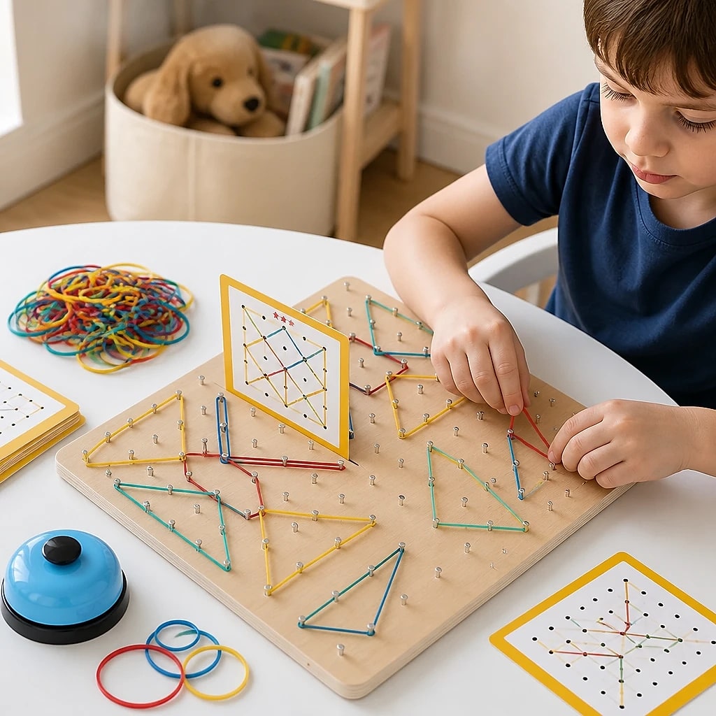 Geoboard in Legno Montessori