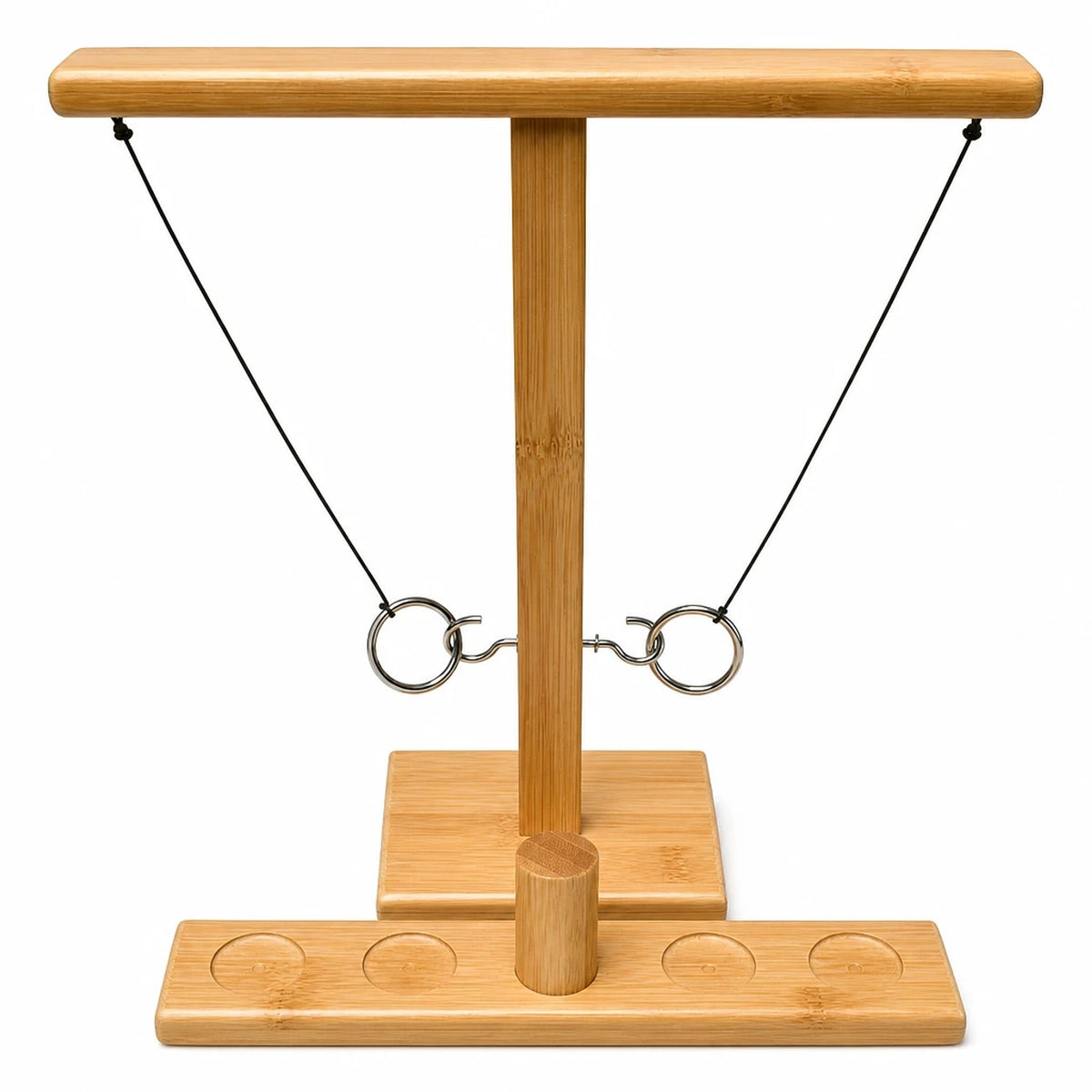 Gioco Lancio Anelli in Bambù