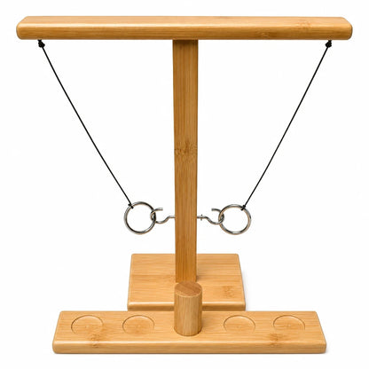 Gioco Lancio Anelli in Bambù