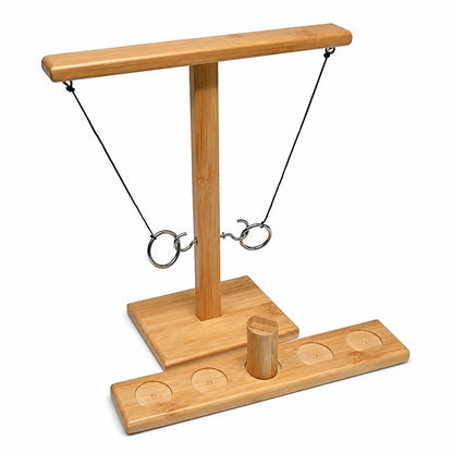 Gioco Lancio Anelli in Bambù