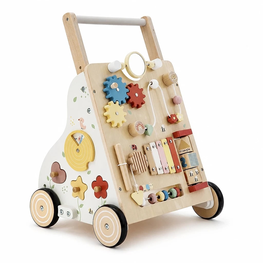 Girello Bambini in Legno con Attività