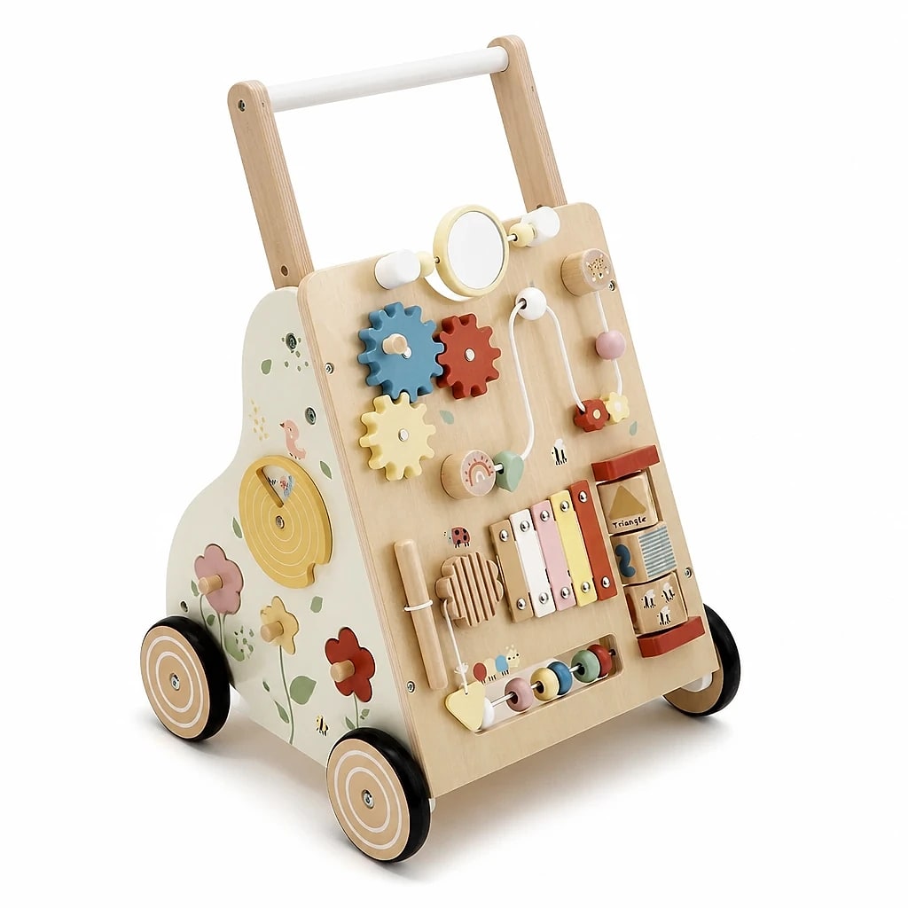 Girello Bambini in Legno con Attività