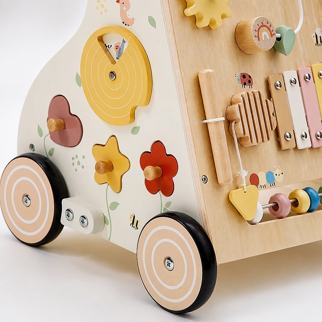 Girello Bambini in Legno con Attività