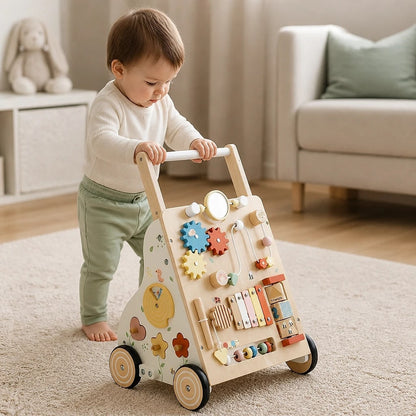 Girello Bambini in Legno con Attività