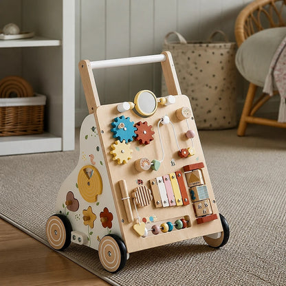 Girello Bambini in Legno con Attività