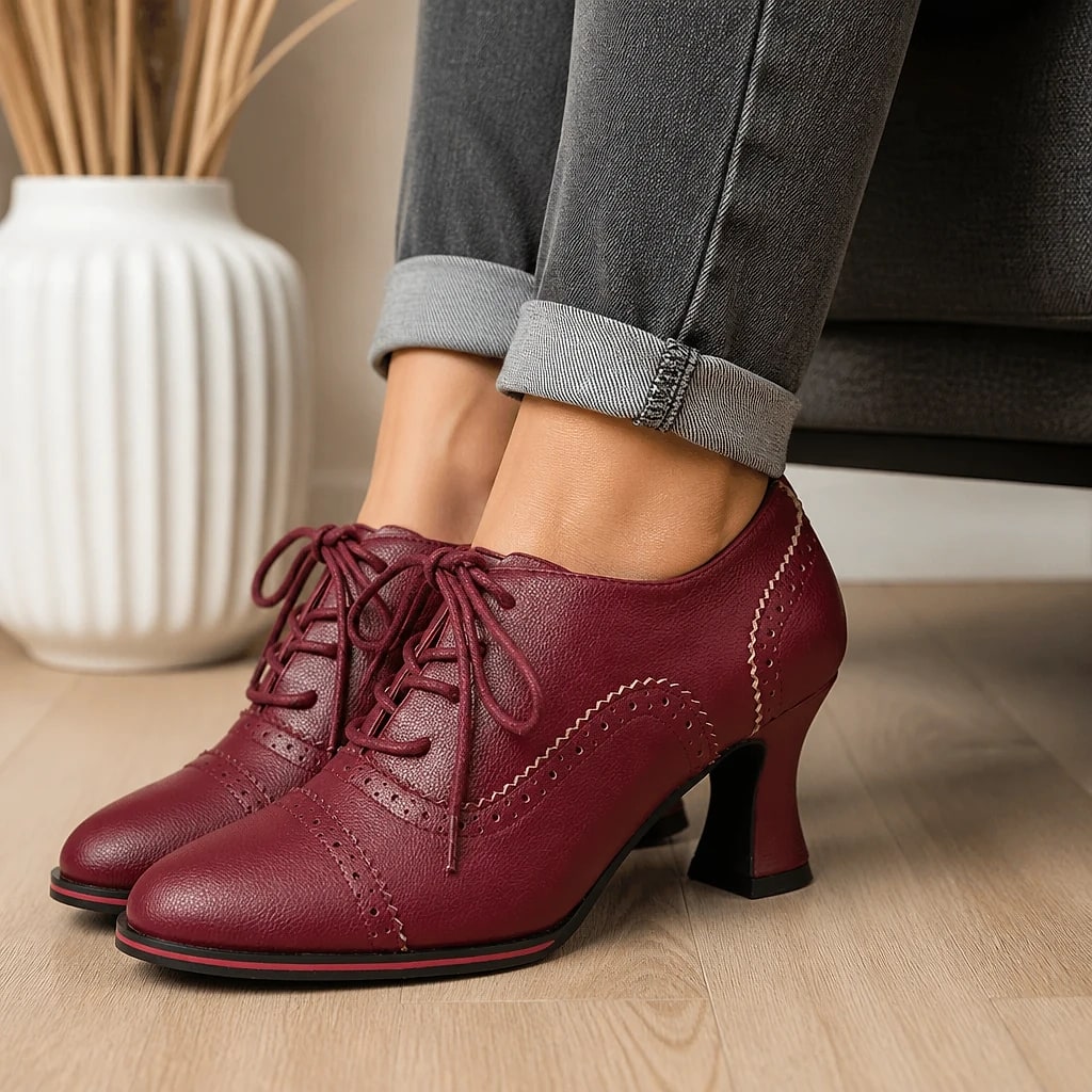 Oxford Donna Tacco Brogue Vintage