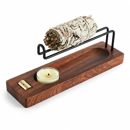Porta Incenso Legno e Ottone