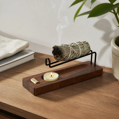 Porta Incenso Legno e Ottone