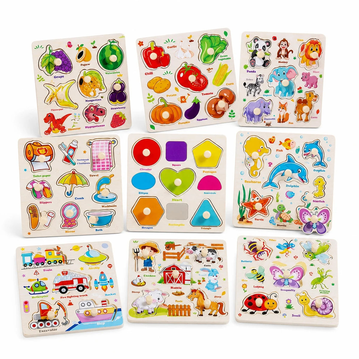 Puzzle in Legno con Pomello