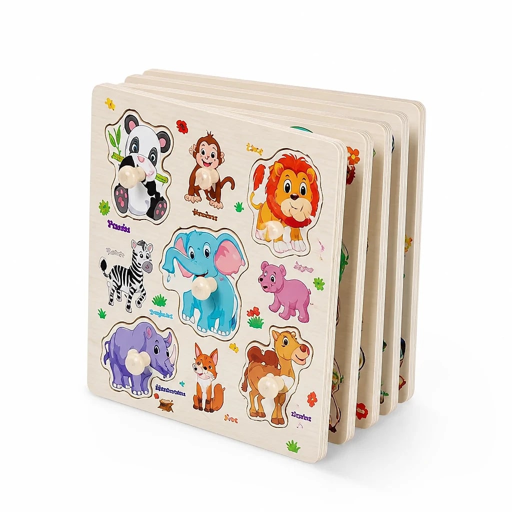 Puzzle in Legno con Pomello