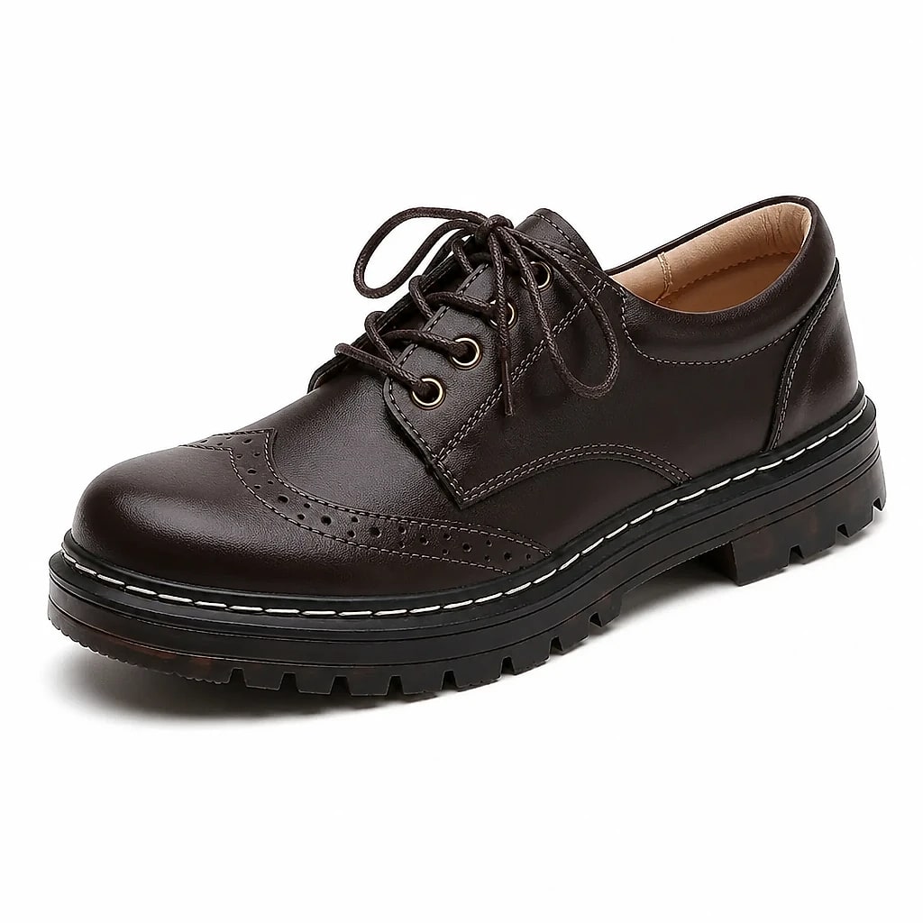 Scarpe Oxford Brogue Donna Vintage