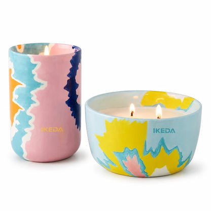 Set Candele Profumate in Ceramica