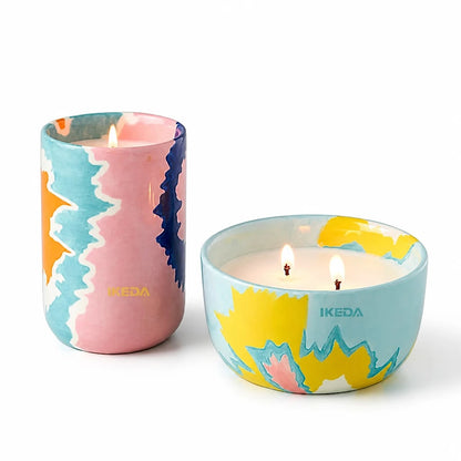 Set Candele Profumate in Ceramica