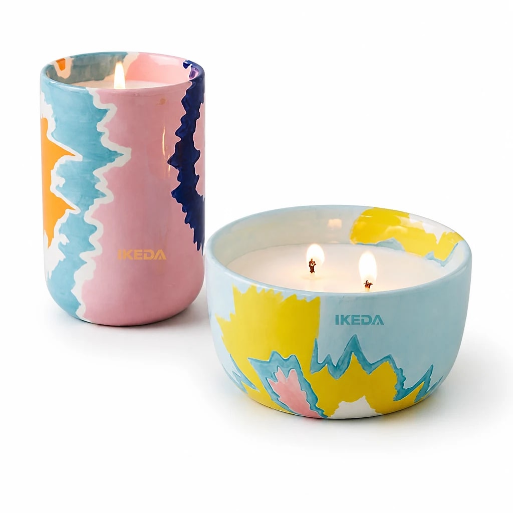 Set Candele Profumate in Ceramica