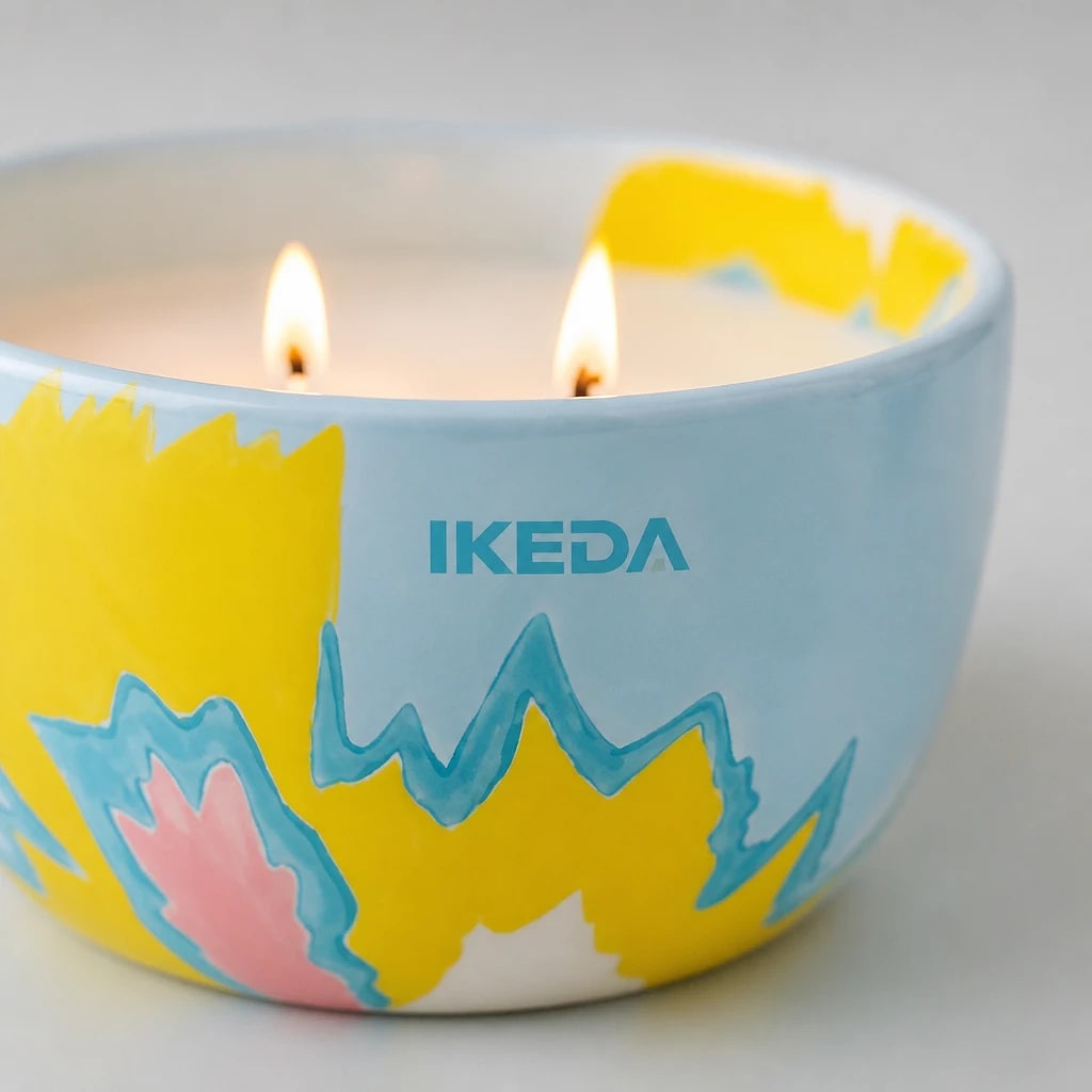 Set Candele Profumate in Ceramica