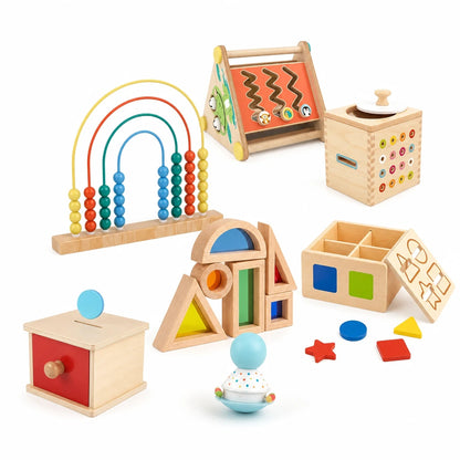 Set Giocattoli Montessori in Legno