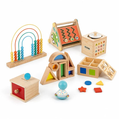 Set Giocattoli Montessori in Legno