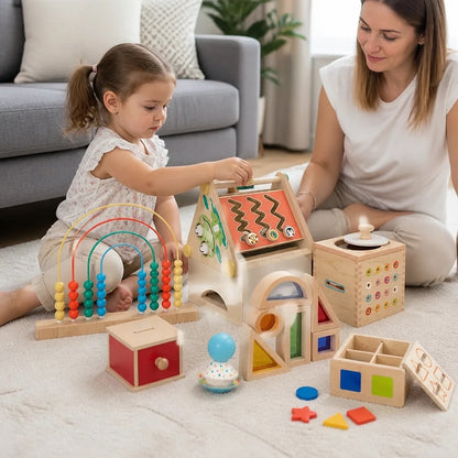 Set Giocattoli Montessori in Legno