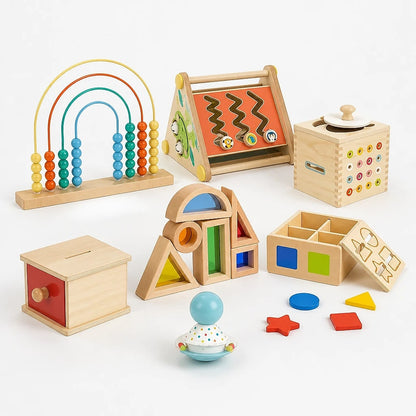 Set Giocattoli Montessori in Legno