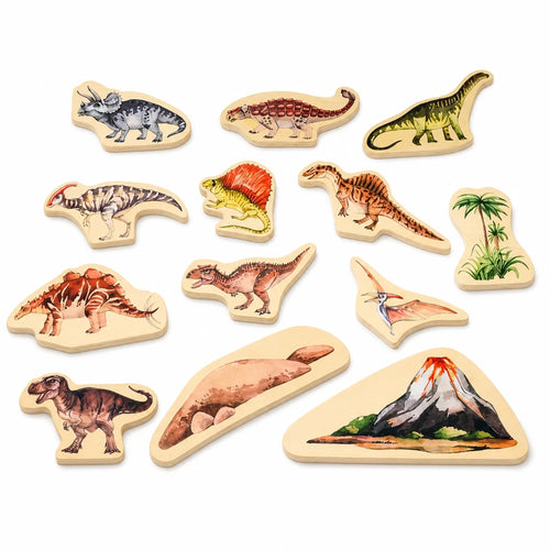 Set Sagome Dinosauri in Legno