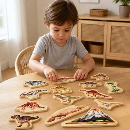Set Sagome Dinosauri in Legno