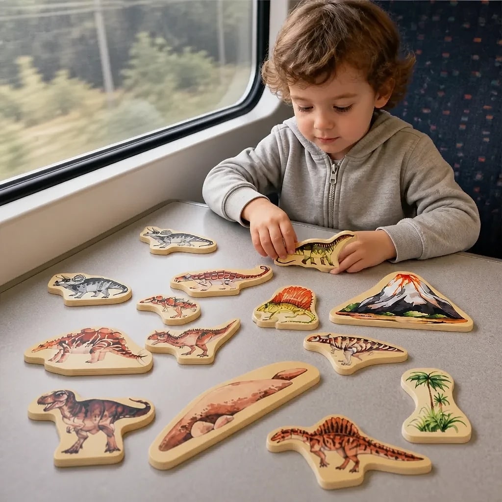 Set Sagome Dinosauri in Legno