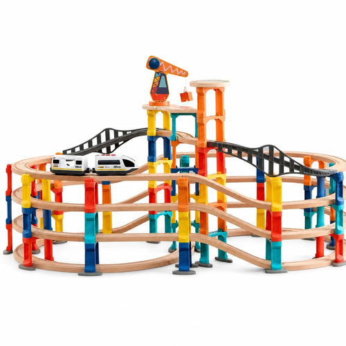 Set Trenino in Legno Multi-livello