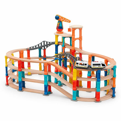 Set Trenino in Legno Multi-livello