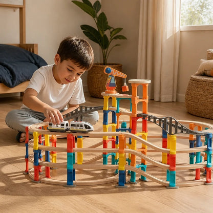 Set Trenino in Legno Multi-livello