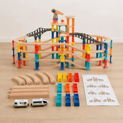 Set Trenino in Legno Multi-livello