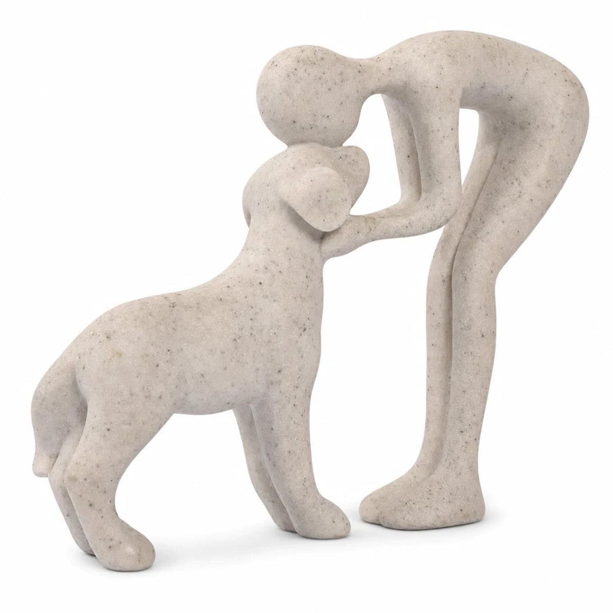 Statuetta Decorativa Cane e Persona