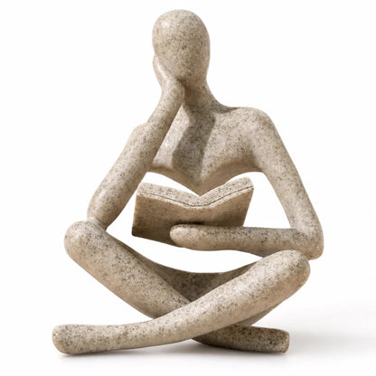 Statuetta Pensatore in Lettura