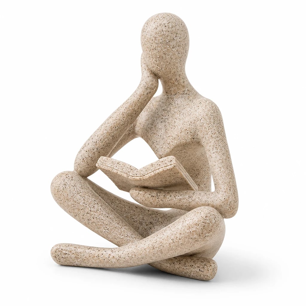 Statuetta Pensatore in Lettura
